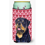 Rottweiler Hearts Love And Valentine'S Day Portrait Tall Boy Beverage Insulator Beverage Insulator Hugger