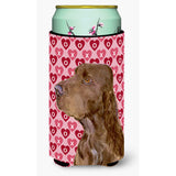 Field Spaniel Hearts Love And Valentine'S Day Portrait Tall Boy Beverage Insulator Beverage Insulator Hugger