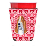 Basset Hound Red Solo Cup Beverage Insulator Hugger