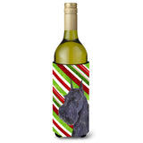 Schnauzer Candy Cane Holiday Christmas Wine Bottle Beverage Insulator Beverage Insulator Hugger Ss4592Literk