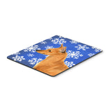 Caroline'S Treasures Mouse/Hot Pad/Trivet, Min Pin Winter Snowflakes Holiday (Ss4604Mp)