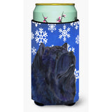 Chow Chow Winter Snowflakes Holiday Tall Boy Beverage Insulator Beverage Insulator Hugger
