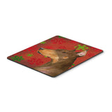 Caroline'S Treasures Doberman Red & Green Snowflakes Christmas Mouse Pad/Hot Pad/Trivet (Ss4675Mp)