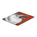 Caroline'S Treasures Keeshond Red & Green Snowflakes Christmas Mouse Pad/Hot Pad/Trivet (Ss4695Mp)