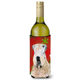 Wheaten Terrier Soft Coated Snowflakes Holiday Christmas Wine Bottle Beverage Insulator