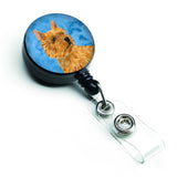 Caroline'S Treasures Schnauzer Retractable Badge Reel Or Id Holder With Clip, Multicolor (Ss4775-Bu-Br)