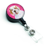 Caroline'S Treasures Border Collie Retractable Badge Reel Or Id Holder With Clip, Multicolor (Ss4776-Pk-Br)