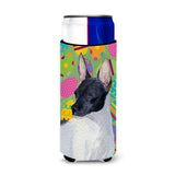 Rat Terrier Easter Eggtravaganza Ultra Beverage Insulators For Slim Cans Ss4825Muk