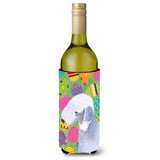 Bedlington Terrier Easter Eggtravaganza Wine Bottle Beverage Insulator Beverage Insulator Hugger