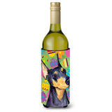 Doberman Easter Eggtravaganza Wine Bottle Beverage Insulator Beverage Insulator Hugger Ss4840Literk