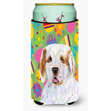 Clumber Spaniel Easter Eggtravaganza Tall Boy Beverage Insulator Beverage Insulator Hugger