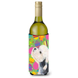 Dandie Dinmont Terrier Easter Eggtravaganza Wine Bottle Beverage Insulator Beverage Insulator Hugger
