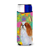 English Toy Spaniel Easter Eggtravaganza Ultra Beverage Insulators For Slim Cans Ss4852Muk