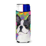 Boston Terrier Easter Eggtravaganza Ultra Beverage Insulators For Slim Cans Ss4861Muk