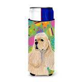 Cocker Spaniel Easter Eggtravaganza Ultra Beverage Insulators For Slim Cans Ss4867Muk