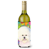 Bichon Frise Easter Eggtravaganza Wine Bottle Beverage Insulator Beverage Insulator Hugger Ss4871Literk