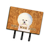 Caroline'S Treasures Ss4878Th68 Bichon Frise Wipe Your Paws Leash Or Key Holder, Large, Multicolor