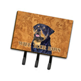 Caroline'S Treasures Ss4880Th68 Rottweiler Wipe Your Paws Leash Or Key Holder, Large, Multicolor
