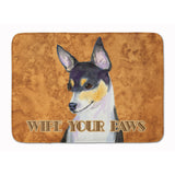 Caroline'S Treasures Toy Fox Terrier Wipe Your Paws Floor Mat, 19 X 27, Multicolor