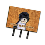 Caroline'S Treasures Ss4894Th68 Portuguese Water Dog Wipe Your Paws Leash Or Key Holder, Large, Multicolor