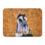 Caroline'S Treasures Schnauzer Wipe Your Paws Floor Mat, 19 X 27, Multicolor