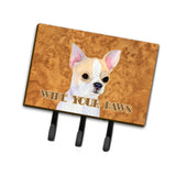 Caroline'S Treasures Ss4901Th68 Chihuahua Wipe Your Paws Leash Or Key Holder, Large, Multicolor