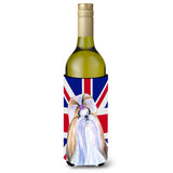 Shih Tzu With English Union Jack British Flag Wine Bottle Beverage Insulator Hugger Ss4907Literk