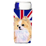 Chihuahua With English Union Jack British Flag Ultra Beverage Insulators For Slim Cans Ss4915Muk