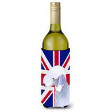 Bedlington Terrier With English Union Jack British Flag Wine Bottle Beverage Insulator Hugger Ss4925Literk
