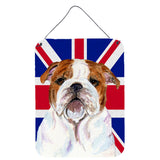 Caroline'S Treasures Ss4926Ds1216 English Bulldog With English Union Jack British Flag Wall Or Door Hanging Prints, 16 X 1