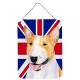 Caroline'S Treasures Ss4938Ds1216 Bull Terrier With English Union Jack British Flag Wall Or Door Hanging Prints, 16 X 12