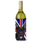 Australian Kelpie With English Union Jack British Flag Wine Bottle Beverage Insulator Hugger Ss4940Literk