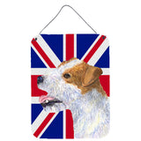 Caroline'S Treasures Ss4946Ds1216 Jack Russell Terrier With English Union Jack British Flag Wall Or Door Hanging Prints, 16,