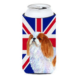 English Toy Spaniel With English Union Jack British Flag Tall Boy Beverage Insulator Hugger Ss4949Tbc