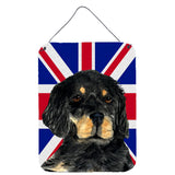 Caroline'S Treasures Gordon Setter With English Union Jack British Flag Wall Or Door Hanging Prints, 16 X 12