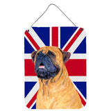 Caroline'S Treasures Ss4962Ds1216 Bullmastiff With English Union Jack British Flag Wall Or Door Hanging Prints, 16 X 12,