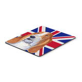 Caroline'S Treasures Basset Hound With English Union Jack British Flag Mouse Pad/Hot Pad/Trivet (Ss4970Mp)