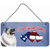 Caroline'S Treasures Woof If You Love America Keeshond Wall Or Door Hanging Prints, 6 X 12