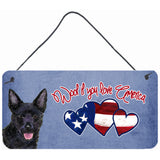 Caroline'S Treasures Woof If You Love America Australian Kelpie Wall Or Door Hanging Prints, 6 X 12