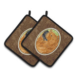 Caroline'S Treasures Chow Pair Of Pot Holders Ss7007Pthd, 7.5Hx7.5W, Multicolor