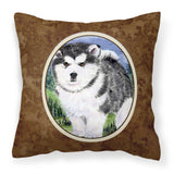 Caroline'S Treasures Ss8027Pw1414 Alaskan Malamute Decorative Canvas Fabric Pillow, Large, Multicolor