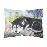 Caroline'S Treasures Ss8062Pw1216 Alaskan Malamute Decorative Canvas Fabric Pillow, Large, Multicolor