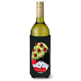 Christmas Tree With Maltese Wine Bottle Beverage Insulator Beverage Insulator Hugger