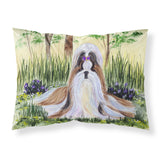 Caroline'S Treasures Ss8112Pillowcase Shih Tzu Moisture Wicking Fabric Standard Pillowcase, Large, Multicolor