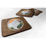 Caroline'S Treasures Ss8183Fc Great Pyrenees Foam Coasters (Set Of 4), 3.5 H X 3.5 W, Multicolor