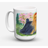 Caroline'S Treasures Ss8188Cm15 Yorkie Dishwasher Safe Microwavable Ceramic Coffee Mug, 15 Oz, Multicolor