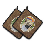 Caroline'S Treasures Anatolian Shepherd Pair Of Pot Holders Ss8197Pthd, 7.5Hx7.5W, Multicolor