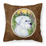 Caroline'S Treasures Ss8198Pw1414 Boxer Decorative Canvas Fabric Pillow, Large, Multicolor