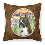 Caroline'S Treasures Ss8199Pw1414 Boxer Decorative Canvas Fabric Pillow, Large, Multicolor