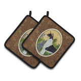 Caroline'S Treasures Basenji Pair Of Pot Holders Ss8201Pthd, 7.5Hx7.5W, Multicolor